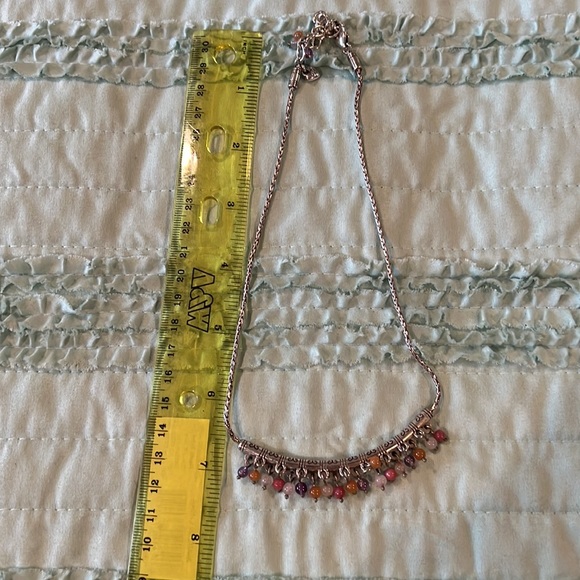 Beads on bar necklace - Picture 4 of 4